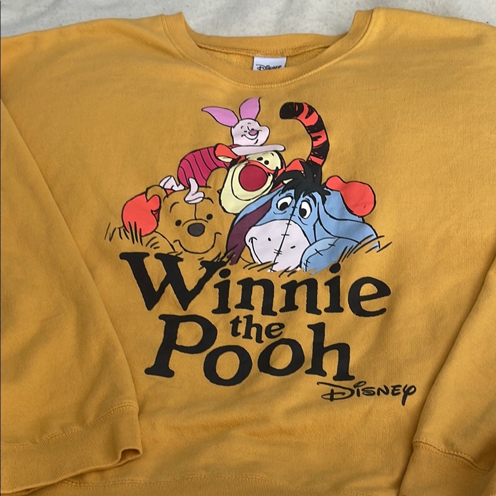 Disney Yellow Winnie the Pooh Sweatshirt